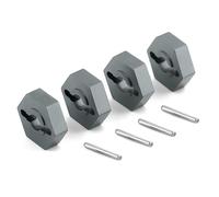 RC Accessoires Voitures Pour Traxxas Pour E-Revo Pour Slash 4WD Pour Summit 7154 1:16 1/16 Adaptateur Hexagonal Roue 12 Mm Moyeu D'entraînement Coupleur Goupilles Combinaison Vis Voiture(Gray)