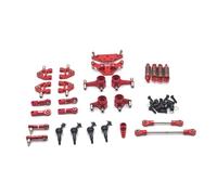 RC Accessoires Voitures pour WLtoys 284131 K969 K979 K989 K999 P929 P939 Ensemble Bielles Métal Pièces Accessoires Voiture Télécommandés Mise Niveau Remplacement Utilisation(Red)