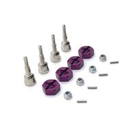 RC Accessoires Voitures pour WLtoys A949 A959 A969 A979 K929 1/18 Coupelles D'essieu Avant Et Arrière en Métal Adaptateur 12 Mm Pièces Accessoires Voiture RC Mises À Niveau Remplacement(Purple)