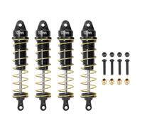 RC Agrateur d'amortisseur RC 4pcs Remplacement de l'amortisseur à ressort arrière avant pour 1/10 RC Crawler Car Scx10 (Noir)