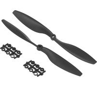 RC Aircraft Propellers Black Nylon Flexible aerodynamisches Design einfacher Baugruppe positive negative Negative