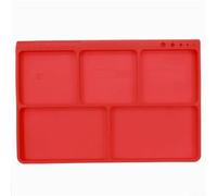RC Améliorations Modèles Organisateur Antidérapant pour Plateau Support D'outils Pièces Silicone Matériel Camion Voiture RC Petit Modèle Accessoires Remplacement(Red)
