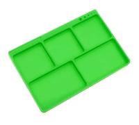 RC Améliorations Modèles Organisateur Antidérapant pour Plateau Support D'outils Pièces Silicone Matériel Camion Voiture RC Petit Modèle Accessoires Remplacement(Green)