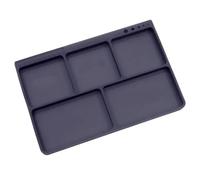 RC Améliorations Modèles Organisateur Antidérapant pour Plateau Support D'outils Pièces Silicone Matériel Camion Voiture RC Petit Modèle Accessoires Remplacement(Black)