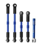 RC Améliorations Modèles pour Arrma pour Gorgon 4x2 pour Vorteks 2wd Fury Mega 550 1/10 Tremblement Terre Tendeurs Métalliques Maillons Cambrure Ensemble d'orteil Pièces Liaison(Blue)