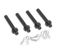 RC Améliorations Modèles pour Axial pour SCX10 90046 90047 D90 TF2 pour Tamiya CC01 1/10 4 Pièces Support Poteaux Carrosserie Alliage D'aluminium avec Pince R Voiture RC sur Chenilles