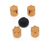 RC Améliorations Modèles Pour Axial Pour SCX10 D90 Pour TRX4 TF2 CC01 Pour Capra 1/10 4 Pièces Capuchon Central Jante Métal Écrou M4 Pièces Mise Niveau Voiture RC(Yellow)