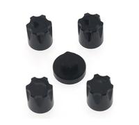 RC Améliorations Modèles Pour Axial Pour SCX10 D90 Pour TRX4 TF2 CC01 Pour Capra 1/10 4 Pièces Capuchon Central Jante Métal Écrou M4 Pièces Mise Niveau Voiture RC(Black)