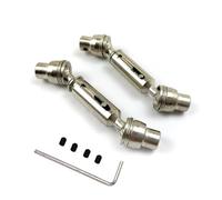 RC Améliorations Modèles pour Henglong pour WPL Ural B36 B16 C14 C24 B24 pour MN D90 pour MN99S 2 Pièces Arbre D'entraînement Avant Et Arrière Métal Camion De Rechange Voiture RC