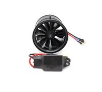 RC Améliorations Modèles pour Jet Ventilateur Conduit EDF Moteur sans Balais 40a 50a 80a ESC 2-7S Modèle d'avion pour Combo RC Assemblage D'accessoires(80A 3450KV)