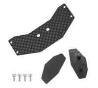 RC Améliorations Modèles Pour Losi Pour Micro-b 2WD 1/24 Mise Niveau Aluminium Fibre Carbone Queue Arrière Aile RC Réparation Modifier Mise Niveau Pièces Accessoires(Black)