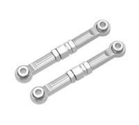 RC Améliorations Modèles pour MJX 16207 16208 16209 16210 14209 14210 1/14 Liens Tige Direction Avant Métal Pièces Rechange Mise À Niveau Voiture RC Réparations(Silver)