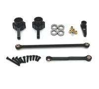 RC Améliorations Modèles Pour MN Pour MN82 Pour MN78 D90 D91 D96 Pour MN98 99S 1/12 Tige Direction Renforcée Métal Pièces Accessoires Pour Voitures RC Miniatures(Black)