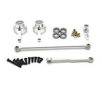 RC Améliorations Modèles Pour MN Pour MN82 Pour MN78 D90 D91 D96 Pour MN98 99S 1/12 Tige Direction Renforcée Métal Pièces Accessoires Pour Voitures RC Miniatures(Silver)