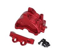 RC Améliorations Modèles pour Tamiya pour TT02 Couvercle Boîte Vitesses Différentiel Avant Arrière Aluminium Kit Mise Niveau Stabilisateur Montage Bras Supérieur Remplacement(Red)