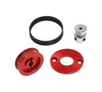RC Améliorations Modèles Pour Tamiya Pour TT02 Pour TT-02 16T 40T Système D'engrenages Transmission Par Courroie À Faible Bruit Voiture RC Modifier Les Pièces Mise À Niveau(Red)