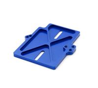 RC Améliorations Modèles pour Traxxas pour Mini pour Maxx Plaque Montage ESC Pièce Mise Niveau Métal Accessoire Modèle Réduit Monster Truck Aluminium Assemblage(Blue)