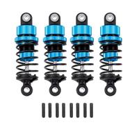 RC Amortisseur pour Tamiya pour TT02 1/10 RC Drift Car Upgrade Parts 4Pcs Amortisseurs À Huile en Alliage D'aluminium Ensemble D'amortisseurs(Blue)