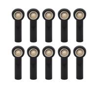 RC Amortisseur Set pour Axial pour SCX10 II D90 D110 pour Tamiya CC01 Pièces De Bricolage pour Voiture, Bateau, Avion, 1/10 RC, Biellette Direction, Embouts Rotule(Black)