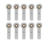 RC Amortisseur Set pour Axial pour SCX10 II D90 D110 pour Tamiya CC01 Pièces De Bricolage pour Voiture, Bateau, Avion, 1/10 RC, Biellette Direction, Embouts Rotule(Silver)