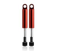 RC Amortisseur Set pour Tamiya pour Scania pour Actros pour Man pour Volvo 1/14 RC Camion Voiture Métal Avant Arrière Suspension Amortisseur Amortisseur(Red)