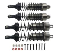 Rc Amortisseur SpéCial Pour Arrma 3s Pour Mega550 Pour Senton Pour Granite Pour Typhon 1/10 4 Pièces Jeu Amortisseurs Avant Arrière Tout Alliage Accessoires(Titanium)