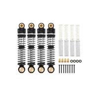 Rc Amortisseur SpéCial Pour Hobby Plus CR18P Pour Rock Van Et Trail Hunter 1/18 RCAWD Alliage 47 Mm Pièces Mise À Niveau D'huile Amortisseurs Avant Arrière(Black)