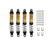 Rc Amortisseur SpéCial Pour Mn 999 Pour Defender D90 1/10 4 Pièces Amortisseurs Métal Amortisseurs Huile Télécommande Voiture Mise Niveau(Black)