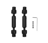 RC Arbre D'entraînement Pour Henglong Pour WPL Ural B36 B16 C14 C24 B24 MND90 Pour MN99S RC Voiture Pièces Rechange Métal Avant Arrière Arbre De Transmission 2 Pièces Acier Camion(Black)