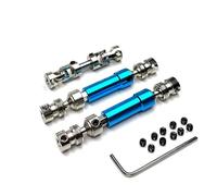 RC Arbre D'entraînement Pour MN128 MN86 MN86S MN86K MN86KS MNG500 1/12 RC Car Upgrade Parts Accessories 3pcs Metal Drive Shaft CVD Driveshaft(Blue)