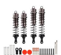 Rc Auto Amortisseur pour Arrma pour Outcast pour Kraton 1/10 4 Pièces 4S ARA330552 ARA330553 Pièces Voiture RC Amortisseurs Avant Et Arrière Épais(Gray)
