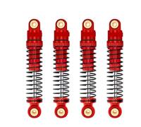 Rc Auto Amortisseur pour Axial pour SCX24 C10 pour JLU pour Deadbolt pour Gladiator pour Bronco Esilun Amortisseur Fileté À Huile Avant Arrière en Aluminium(Red)