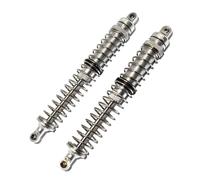Rc Auto Amortisseur pour Axial RBX10 pour Ryft 1/10 4WD Amortisseur Arrière en Aluminium Résistance Au Point Médian du Ressort Externe 145 Mm AXI233025(Silver)
