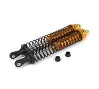 Rc Auto Amortisseur pour HSP pour HPI pour Axial pour Losi 1/8 2 Pièces Amortisseurs en Aluminium 140 Mm pour Buggy Camion Voiture Améliorées Réglables À l'huile(Yellow)