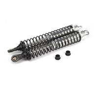 Rc Auto Amortisseur pour HSP pour HPI pour Losi pour Axial Hop for Up 1/8 2 Pièces 140 Mm Amortisseurs en Aluminium Voiture Radiocommandée Réglables À l'huile pour Buggy Camion(Silver)