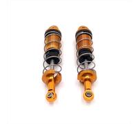 Rc Auto Amortisseur pour SCY 1/16 4WD Métal Mise Niveau Avant Et Arrière Hydraulique Externe pour Ressort Amortisseur RC Voiture Pièces Rechange Réparation Mise Niveau Accessoires(Yellow)