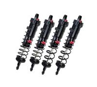 Rc Auto Amortisseur pour TRAXXAS 1/8 pour 4WD pour Sledge Aluminium Avant Et Arrière Réglable pour Amortisseurs À Ressort(Red)