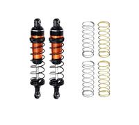 Rc Auto Amortisseur pour Traxxas pour Mini pour MAXX 107154-1 Alliage Avant/arrière Réglable pour Amortisseur À Ressort 87 Mm(Orange)