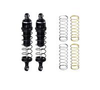 Rc Auto Amortisseur pour Traxxas pour Mini pour MAXX 107154-1 Alliage Avant/arrière Réglable pour Amortisseur À Ressort 87 Mm(Black)
