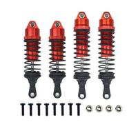 Rc Auto Amortisseur Pour Traxxas Pour Slash 4x4 4x4 2x4 Pour Rustler Pour VXL Pour Stampede 1/10 Amortisseurs Avant Arrière Assemblés Pièce Mise Niveau Pour Voiture Télécommandée(Red)