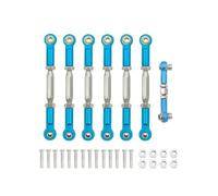 Rc Auto Amortisseur pour Traxxas pour Slash 4X4 pour VXL 2WD pour Rustler pour Stampede pour Hoss 1/10 RC Car Tendeurs en Métal Ensemble Biellettes Carrossage Pièces(Sky Blue)