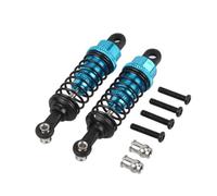Rc Auto Amortisseur pour WLtoys A959 A969 A979 K929 pour HPI pour HSP Traxxas pour Losi pour Tamiya 1/18 2 Pièces Amortisseurs À Huile Réglables 65 Mm Voiture(Blue)