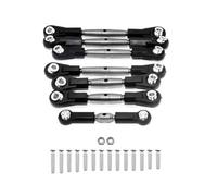 RC Barre de Direction pour Tamiya pour TT-02B 1/10 RC, Pièces De Mise À Niveau Voiture, Accessoires 7, Biellette Direction en Acier, Jeu Tiges Servo