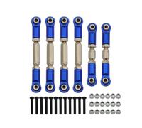 Rc Biellette Pièces Pour Arrma 1/10 Pour Granite Pour SENTON Pour VORTEKS Pour Typhon Big Pour Rock Kit Biellettes Direction Métal Pièces D'amélioration Voitures RC(Blue)