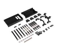 Rc Biellette Pièces Pour MN MN98V2 MN99sV2 1/12 Pièces Rechange Métal Pour Voitures Télécommandées Kit Biellettes Traction Pour Compartiments Avant Arrière Accessoires(Black)