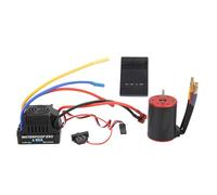 RC Bless Motor ESC Combo, 60A ESC avec Moteur 3650 3100KV, kit s pour Voiture 1/8 1/10 RC, Comprend Une Carte de Programmation et Une fiche Banane de 4 mm, Performances et Ensemble