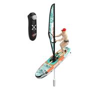 RC Boat Remote Control - 2.4Ghz LED Light Sailing System, High Speed Water Adventure Toy Accessory, Outdoor Recreational Vehicle for Kids Ages 8-12 Beach Backyard Lake Fishing Use | Durable Aquatic