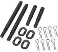 RC Body Mount Post Set Support de coque en plastique avec boucles en acier pour ZD Racing 1/7 Ex07