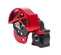 Rc Boîte Transmission Pour Axial SCX-10 I II SMT10 AX10 VS4-10 1/10 Ensemble Complet De Boîte De Vitesses À 3 Vitesses Pour Voiture RC Sur Chenilles Pour Pièces De Mise À Niveau Du Châssis(Red)