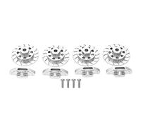 RC Brake Disc Aluminum Alloy | High Strength 1/10 Scale Upgrade Components for Axial RBX10 | Metal Brake Disc for RC Crawler Cars/Rock Racers/Off - Road Vehicles (Silver)